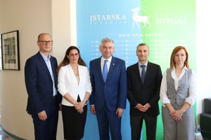 Talijanski veleposlanik u nastupnom posjetu Istarskoj županiji  (priopćenje za medije)