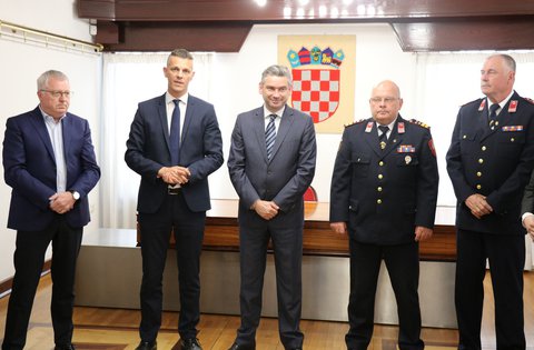 Upriličen prijem Istarske županije i Grada Pule uoči Dana vatrogasaca