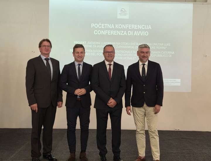 U Rovinju održana početna konferencija EU projekta „Sjeverni lukobran na otoku Sveta Katarina unutar luke otvorene za javni promet županijskog značaja - luke Rovinj“
