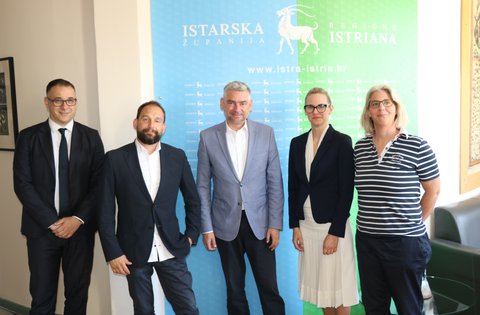 Il presidente Miletić ha organizzato un ricevimento per gli architetti premiati dello studio AD - architettura e design