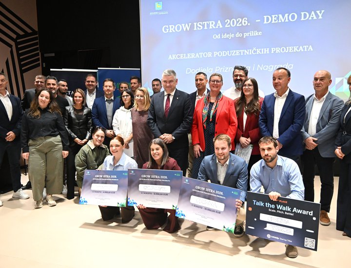 Proglašeni najbolji projekti inovativnog programa Istarske županije GROW ISTRA 2026