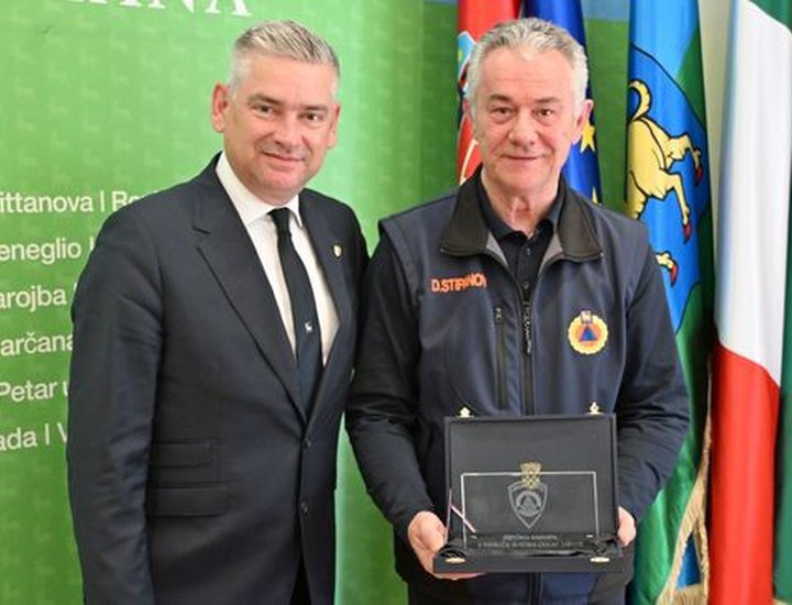 Župan Boris Miletić primio voditelja Službe civilne zaštite Istarske županije