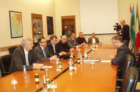 Pula: Primanje  predstavnika 154. brigade HV