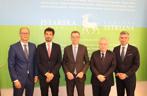 Veleposlanik Talijanske Republike u Republici Hrvatskoj u nastupnom posjetu Istarskoj županiji