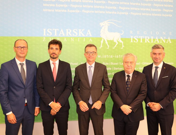 Veleposlanik Talijanske Republike u Republici Hrvatskoj u nastupnom posjetu Istarskoj županiji