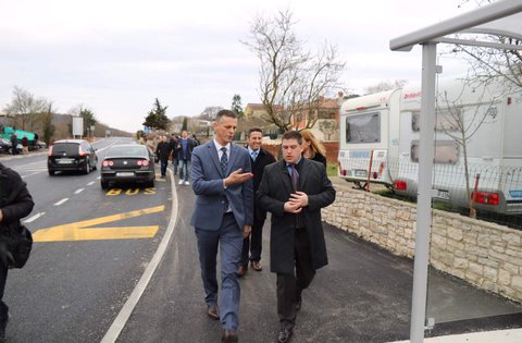Istarski župan i ministar Butković u obilasku cestovnih infrastrukturnih radova u Istri