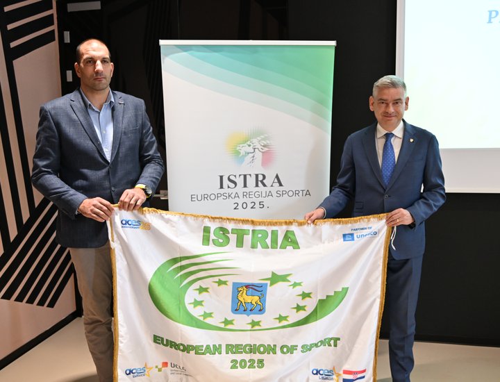 Župan Miletić i tajnik Sportske zajednice Burić najavili pregršt aktivnosti u sklopu titule Istra - Europska regija sporta 2025.