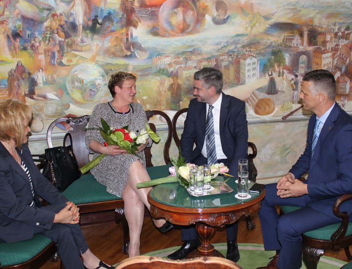 Ricevimento per la miglior imprenditrice della Croazia Vesna Grubešić