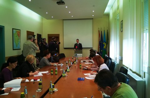 Primo incontro mensile del Presidente della Regione Valter Flego con i giornalisti