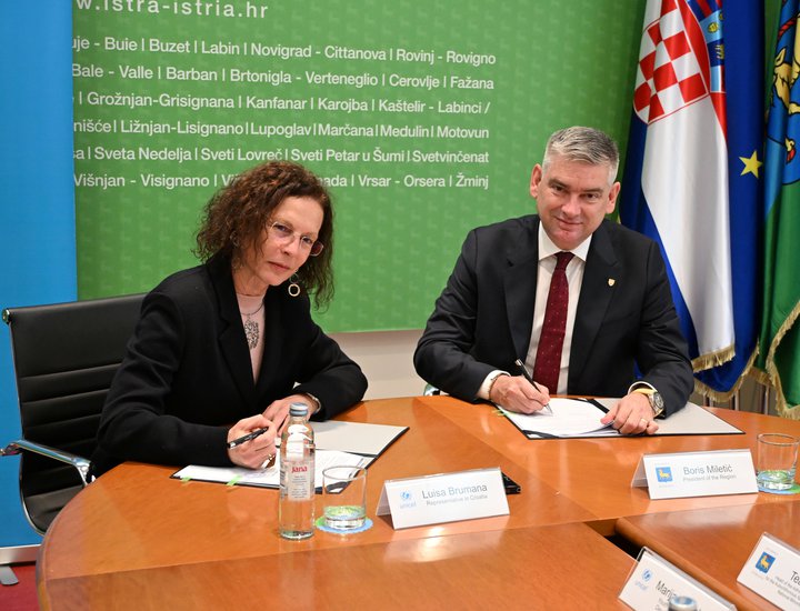 Potpisan Memorandum između Istarske županije i UNICEF-a za Hrvatsku