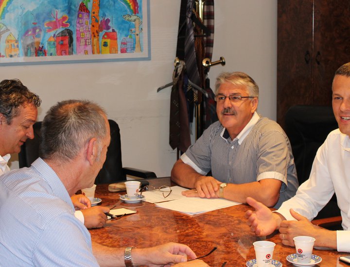 Il Presidente Flego in visita al Comune di Chersano