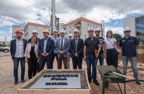 È stata posata la prima pietra per la costruzione del centro imprenditoriale COWORKING PULA