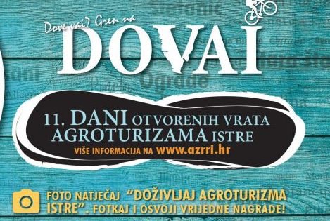 Questo fine settimana inizia l'11a edizione delle Giornate delle porte aperte degli agriturismi istriani