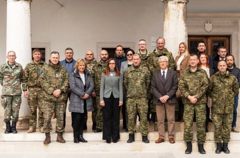 Ricevimento congiunto della Regione Istriana e della Città di Pola per la 24ª generazione della Scuola di guerra "Ban Josip Jelačić"