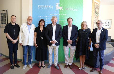 Župan Miletić primio nadvojvodu Sandora Habsburg-Lothringena uoči svečanog otvorenja manifestacije „Žive slike Austro-Ugarske Pule“