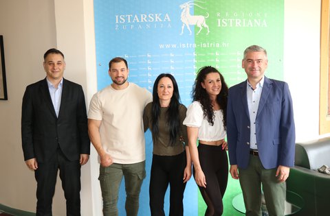 Il presidente Miletic ha organizzato un ricevimento per i membri del Pula Bodybuilding Club Mornar