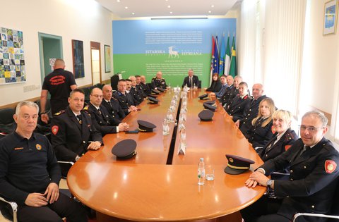 Održan prijem za Vatrogasnu zajednicu Istarske županije povodom Međunarodnog dana vatrogasaca
